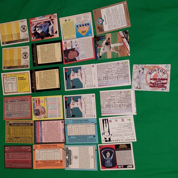 Roger Clemens 25 Baseball Trading Cards MLB Boston Red Sox - Picture 10 of 10